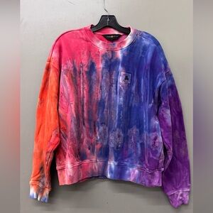 Teddy Fresh Sweatshirt Mens Medium Crewneck Pullover Tie Dye Multicolor sz S
